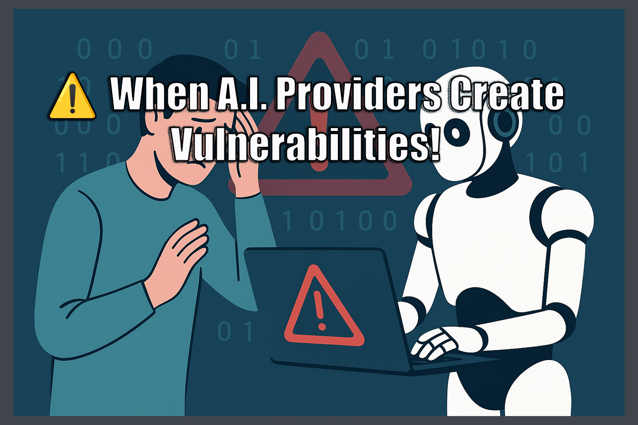 ⚠️ When AI Providers Create Vulnerabilities
