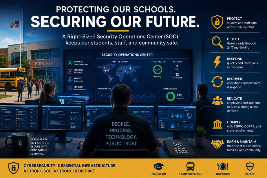 đŤWhy Every School District Needs a Right-Sized Security Operations Center